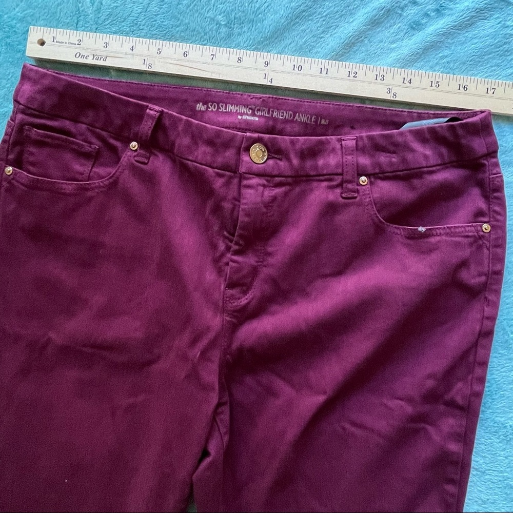 CHICO’S 2.5 = 14 Slimming Super Soft Ankle Jeans Boysenberry
STYLE:5703… - Picture 2 of 8